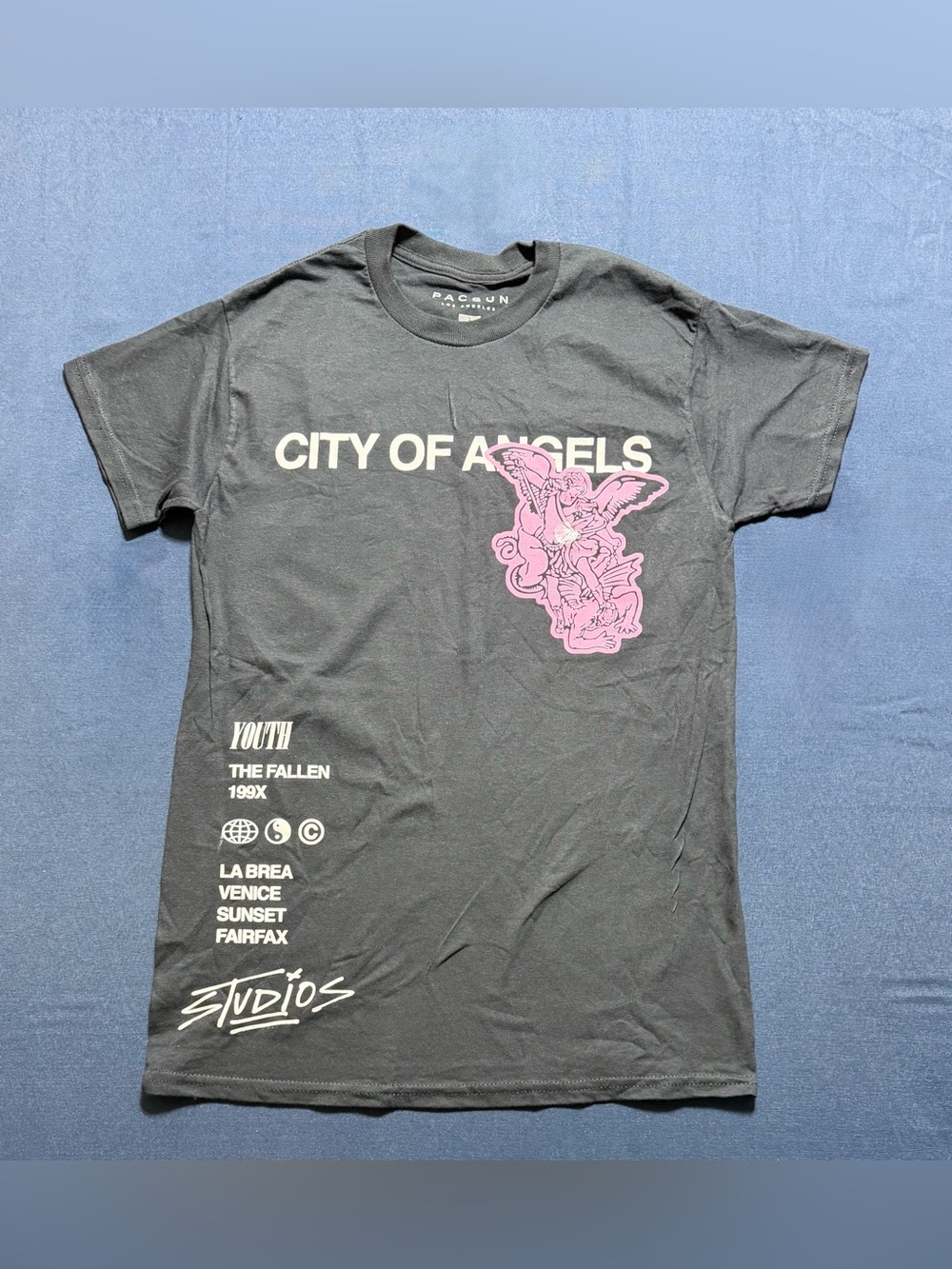 100% Cotton Small NWOT PacSun City Of Angels Graphic T-Shirt